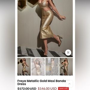 Gold dress